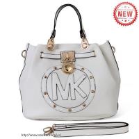 michael kors groot logo medium wit bakken Handtas Online 9e8mb594